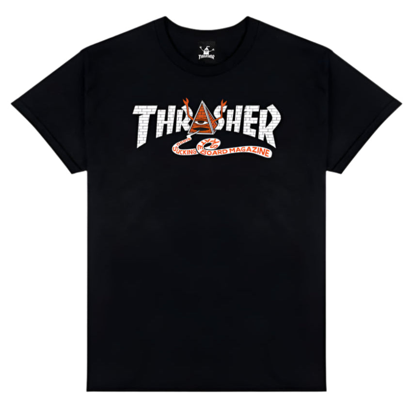 THRASHER X TOY MACHINE PYRAMID BLACK