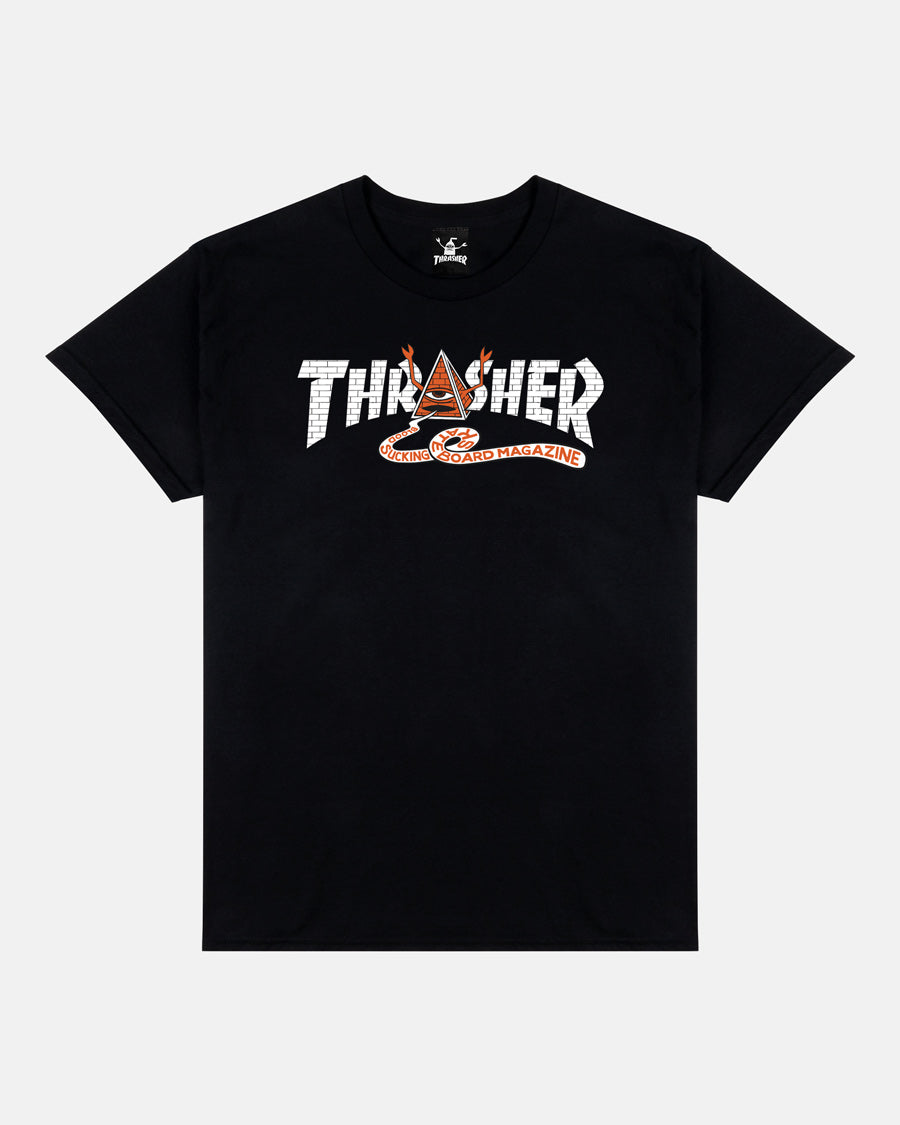 THRASHER X TOY MACHINE PYRAMID BLACK