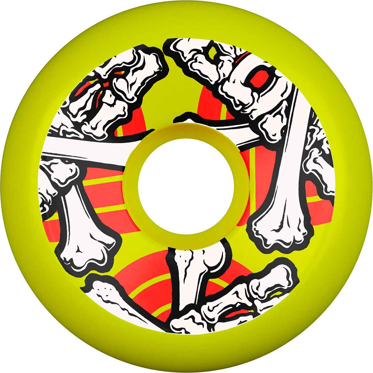 POWELL-PERALTA CROSS BONES YELLOW 97A (64MM)