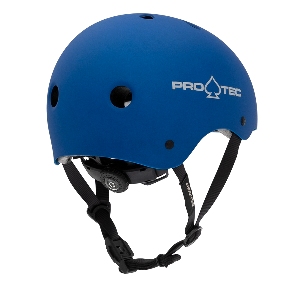 PRO-TEC JR CLASSIC CERTIFIED HELMET METALLIC BLUE - The Drive Skateboard Shop