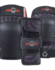 PRO-TEC X SPITFIRE STREET ADULT 3-PACK PAD SET BLACK SWIRL - The Drive Skateboard Shop