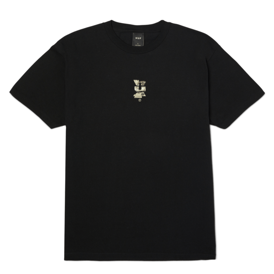 HUF X REALTREE MEGABLAST T-SHIRT BLACK