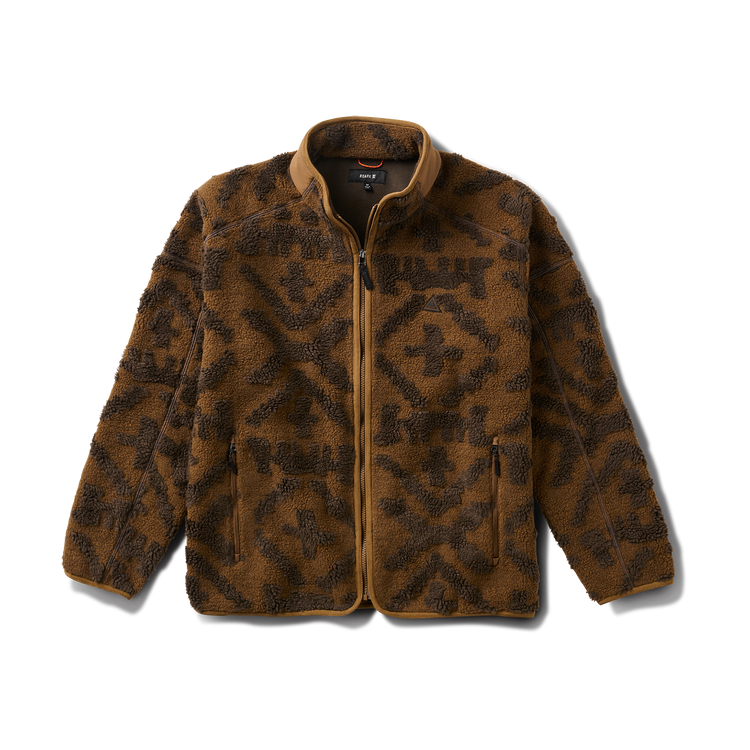 ROARK CAMPOVER JACQUARD SHERPA ZIP OTTER - The Drive Skateboard Shop