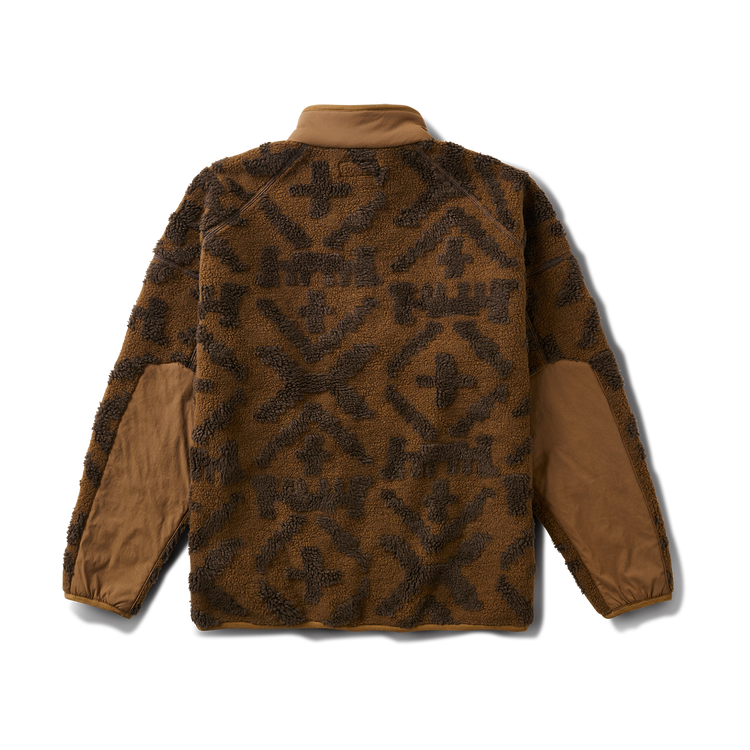 ROARK CAMPOVER JACQUARD SHERPA ZIP OTTER - The Drive Skateboard Shop