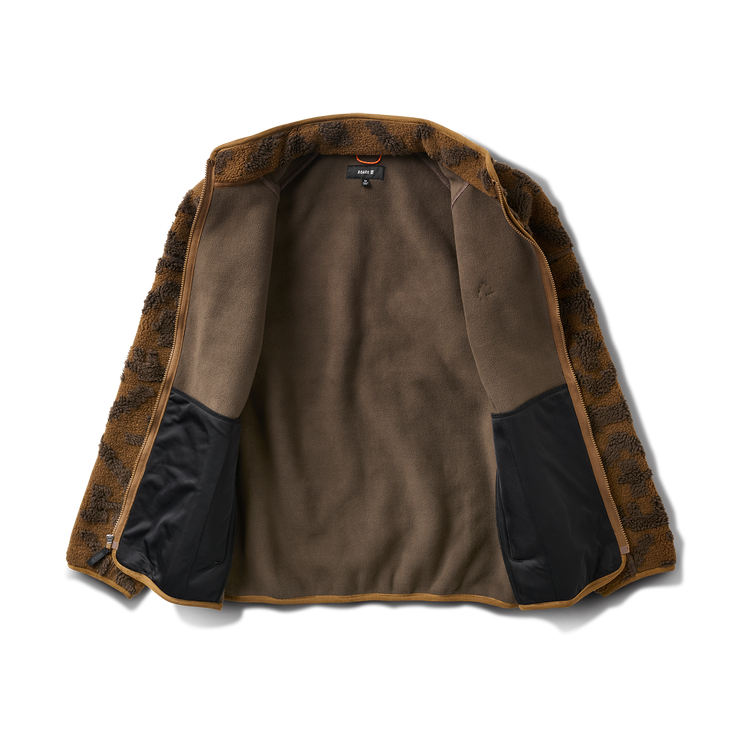 ROARK CAMPOVER JACQUARD SHERPA ZIP OTTER - The Drive Skateboard Shop