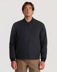 Roark Layover Bomber black jacket front view