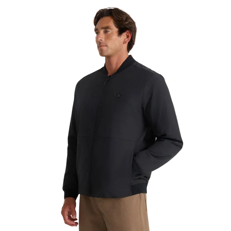 Roark Layover Bomber black jacket front view