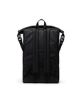 HERSCHEL ROLL TOP BACKPACK BLACK WEATHER RESISTANT