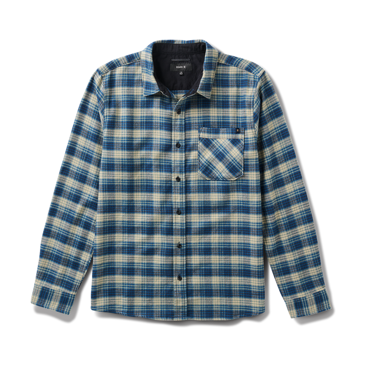 ROARK CROSSROADS FLANNEL DEEP BLUE - The Drive Skateboard Shop