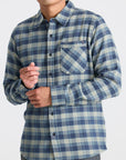 ROARK CROSSROADS FLANNEL DEEP BLUE - The Drive Skateboard Shop