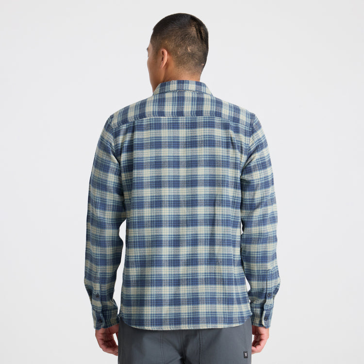 ROARK CROSSROADS FLANNEL DEEP BLUE - The Drive Skateboard Shop