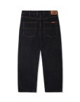 BUTTER relaxed denim jeans in washed black, full-length pants with a comfortable loose fit