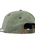 Butter washed army ripstop 6-panel cap with rounded logoើម្ប