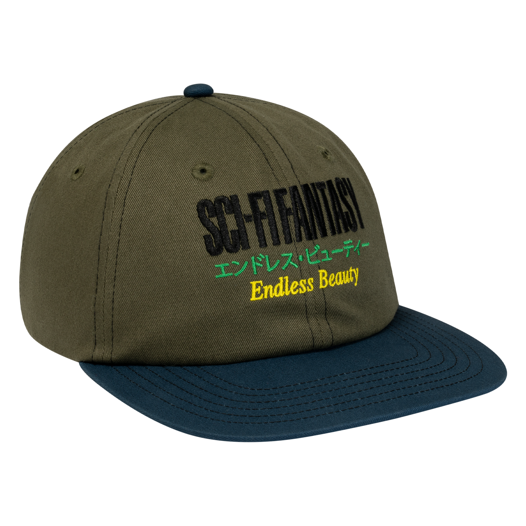 SCI-FI FANTASY ENDLESS BEAUTY HAT OLIVE/NAVY