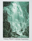 SCI-FI FANTASY WATERFALL T-SHIRT WHITE