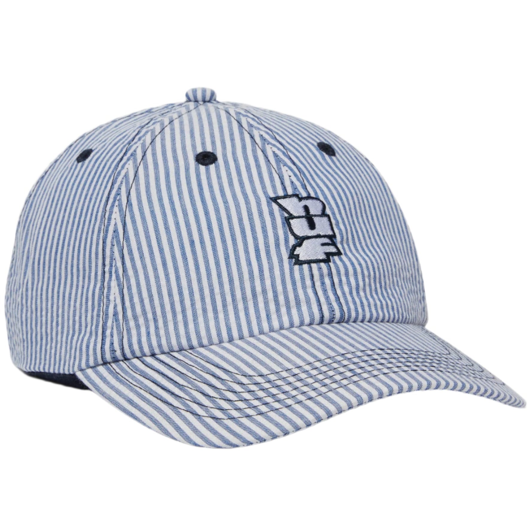 HUF SEERSUCKER MEGABLAST 6 PANEL HAT BLUE - The Drive Skateboard Shop