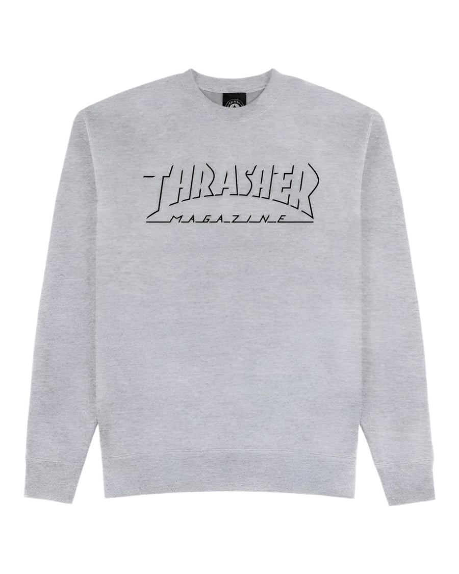 THRASHER SHADOW MAG CREWNECK SPORT GREY