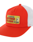 HEROIN CERTIFRIED TRUCKER HAT ORANGE