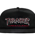 THRASHER SLASH SNAPBACK HAT BLACK