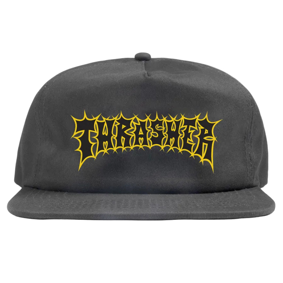 THRASHER SPIKEY SNAPBACK HAT CHARCOAL
