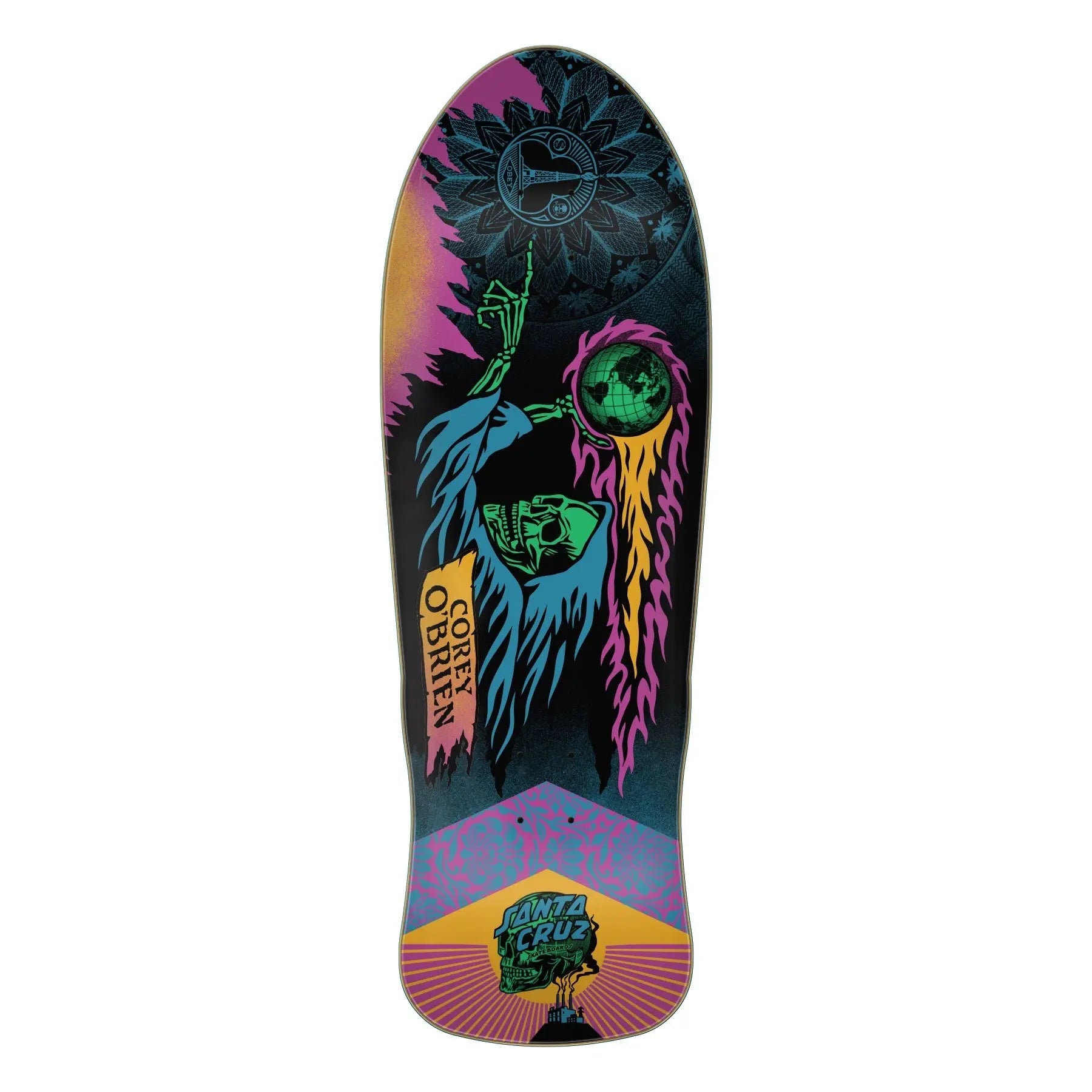 SANTA CRUZ REISSUE DECK OBRIEN REAPER BY SHEPARD FAIREY (9.85")