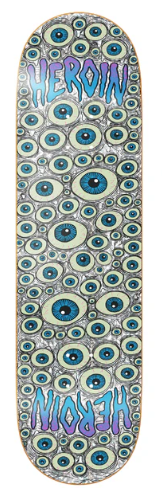 HEROIN DECK EYES HOLOGRAPHIC SYMMETRIC (8.5") - The Drive Skateboard Shop