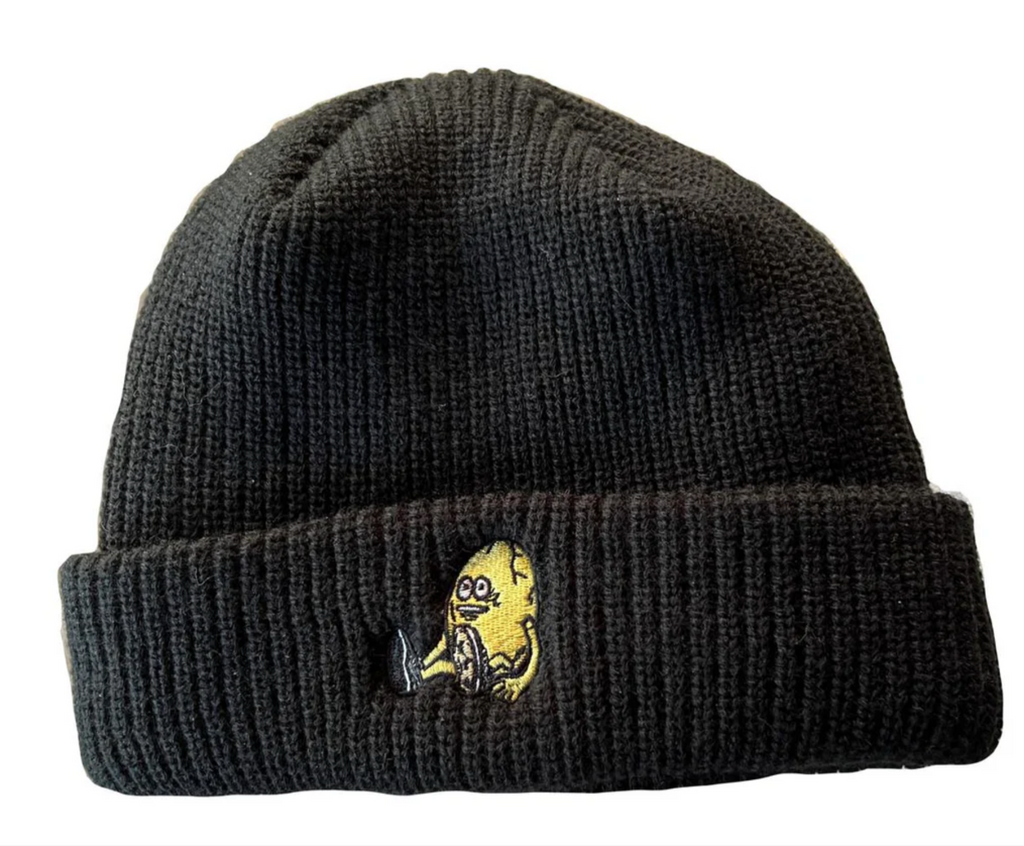 HEROIN EGG BLACK BEANIE