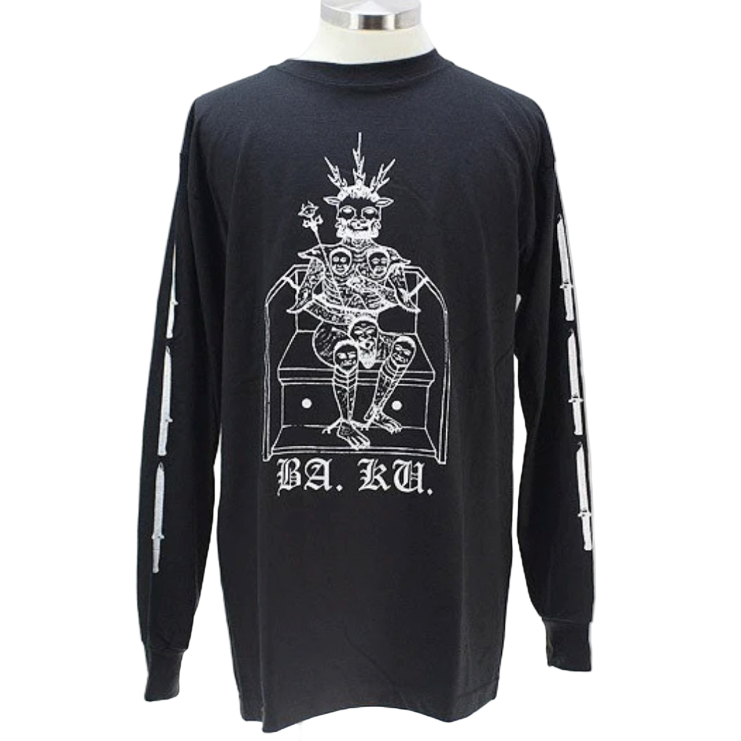 SKULL SKATES BAKU THRONE LONGSLEEVE BLACK - The Drive Skateboard Shop