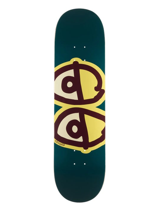 KROOKED DECK TEAM EYES OLIVE (8.25")