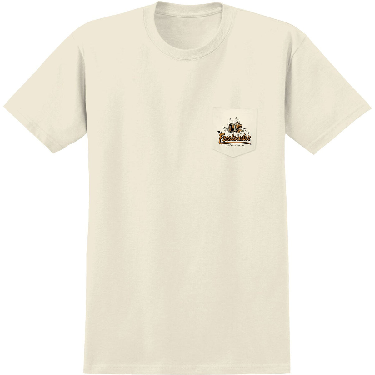 ANTIHERO FREELOADER POCKET T-SHIRT NATURAL