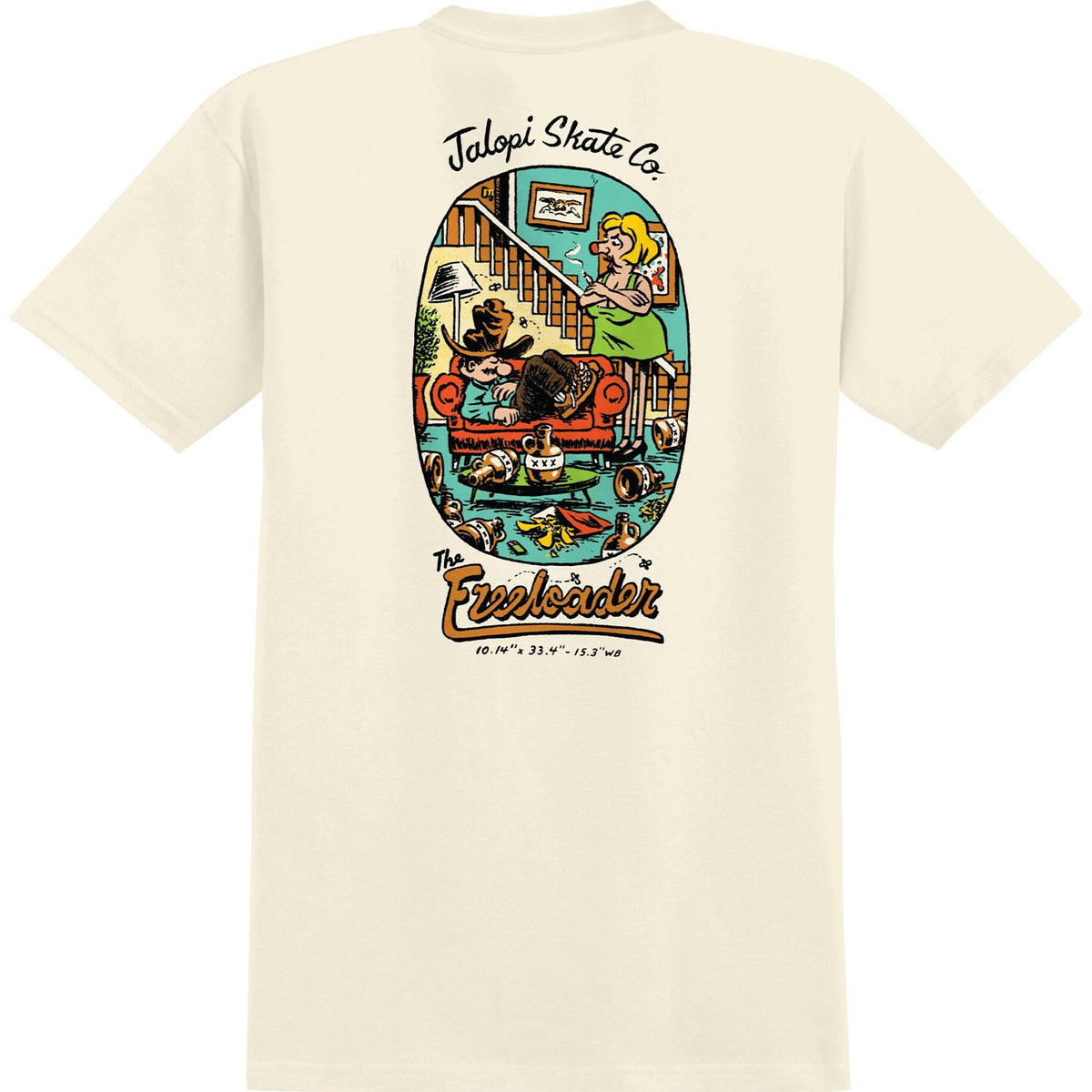 ANTIHERO FREELOADER POCKET T-SHIRT NATURAL