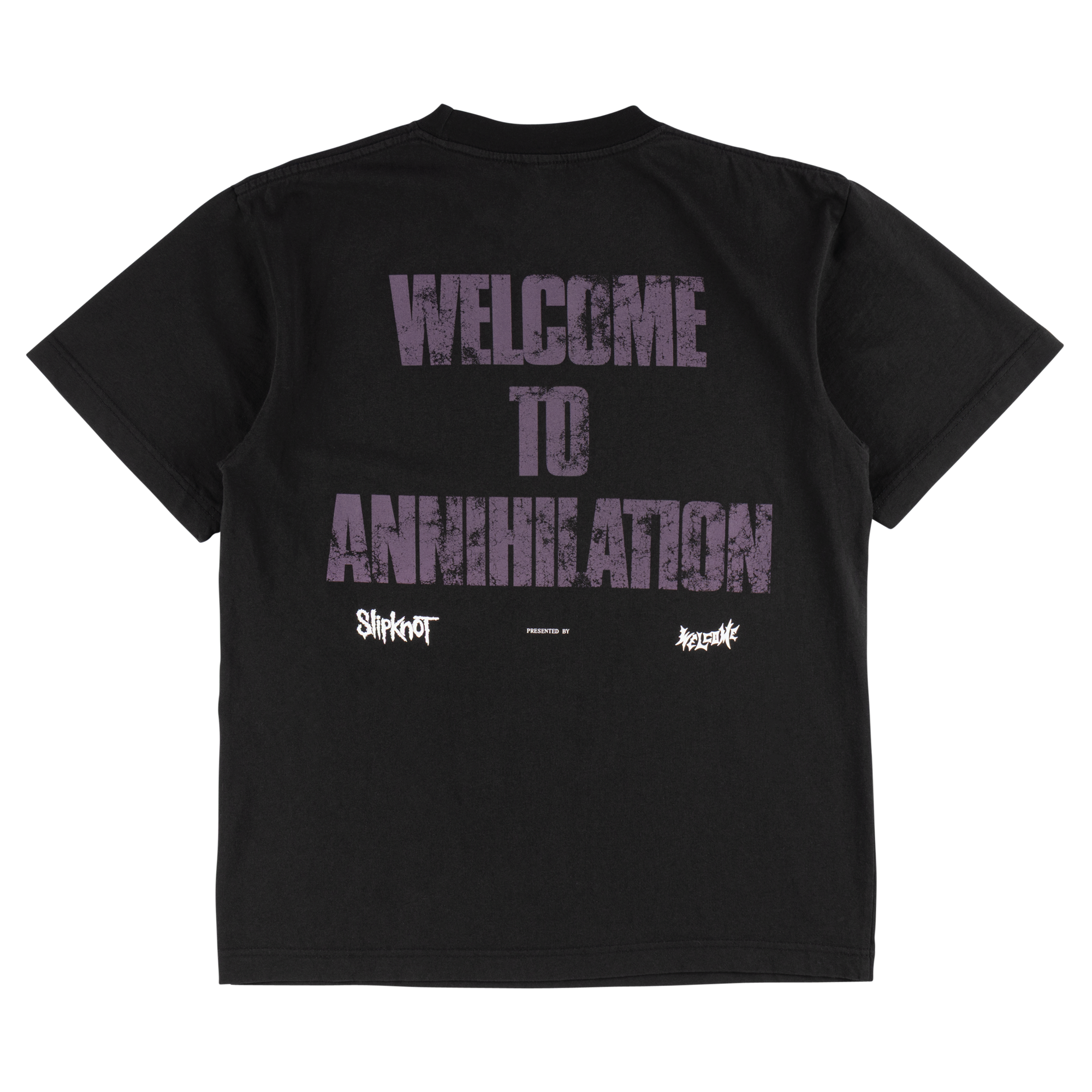 WELCOME X SLIPKNOT ANNIHILATION TEE BLACK