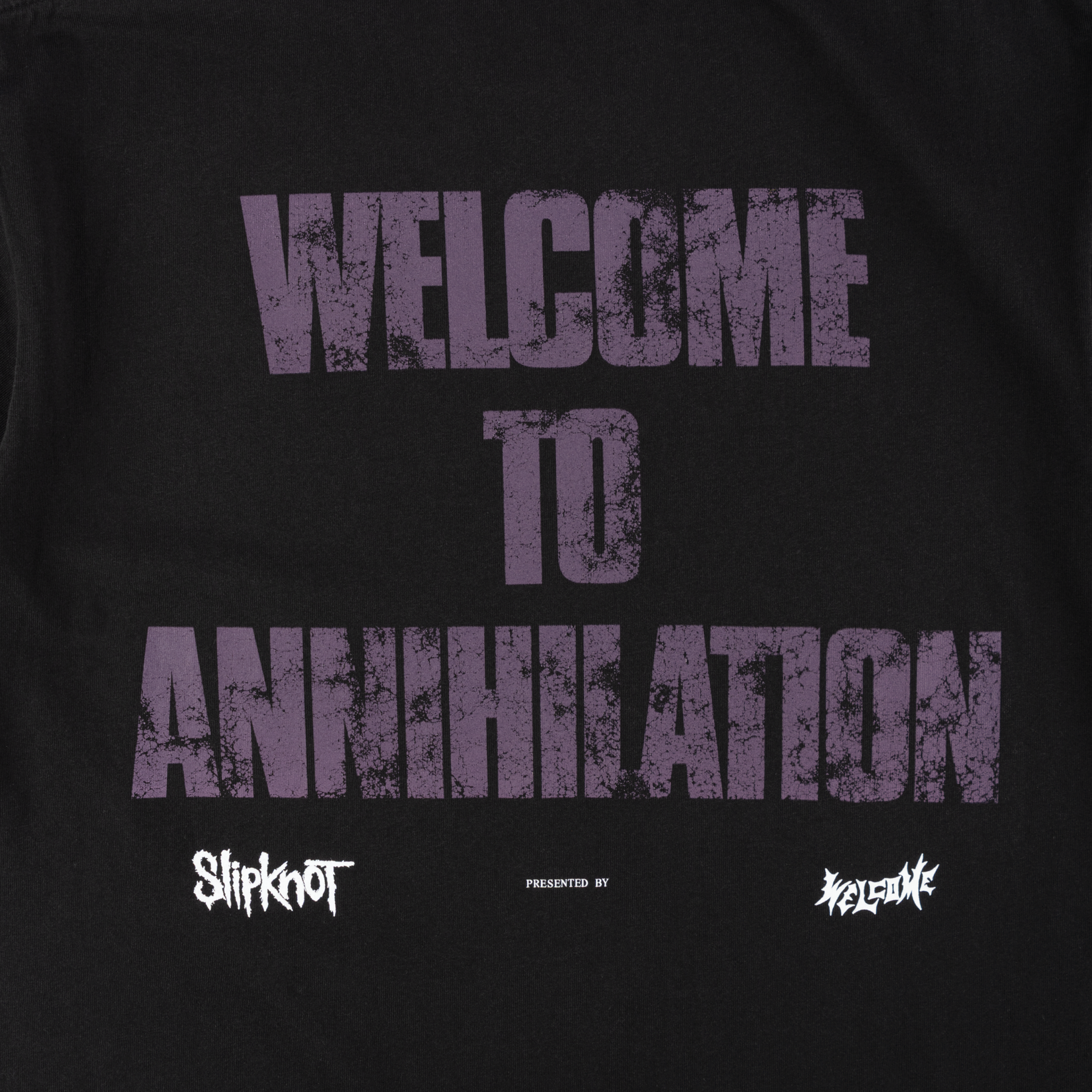 WELCOME X SLIPKNOT ANNIHILATION TEE BLACK