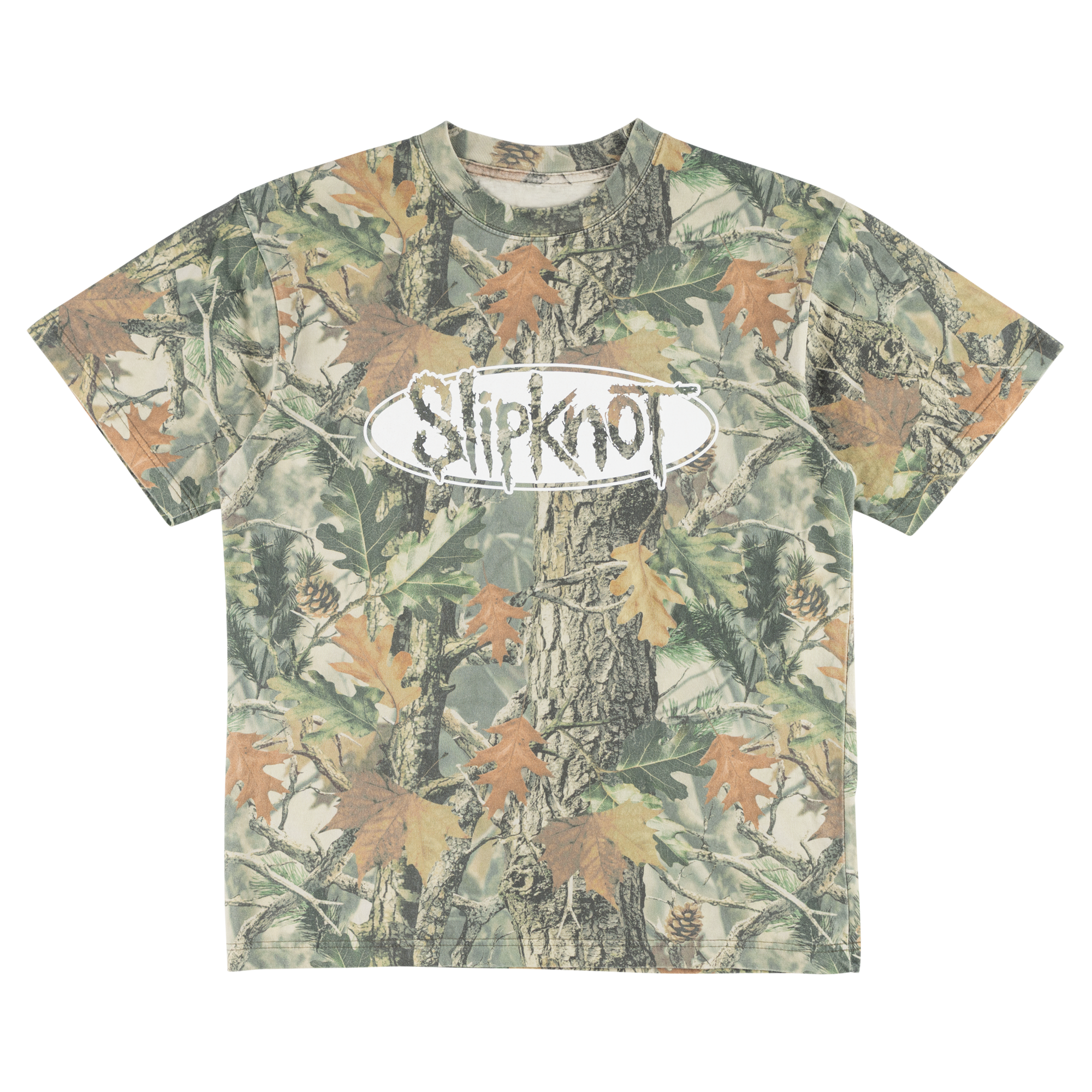 WELCOME X SLIPKNOT OVAL LOGO TEE CAMO 