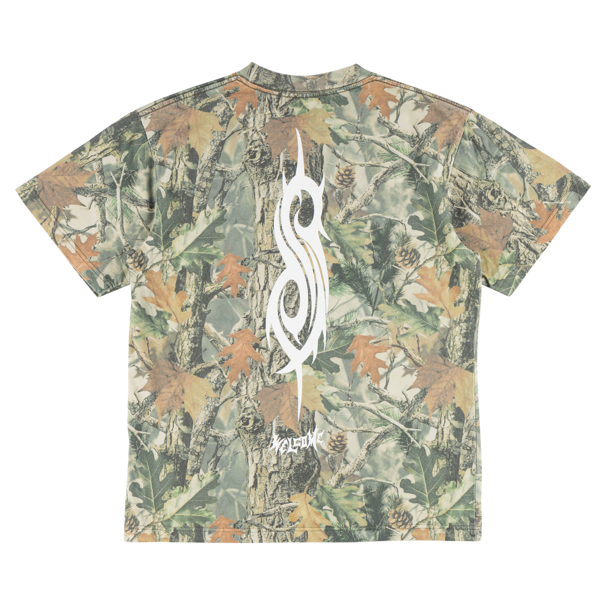 WELCOME X SLIPKNOT OVAL LOGO TEE CAMO 