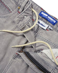 BUTTER SOLAR FADE DENIM SHORTS GREY WASH