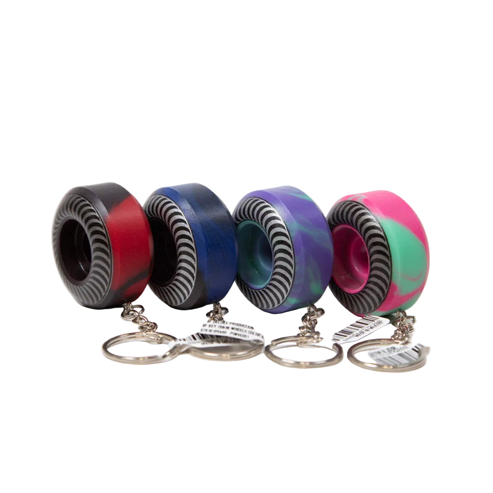 SPITFIRE WHEEL KEYCHAIN SWIRL (ASSORTED COLORS)