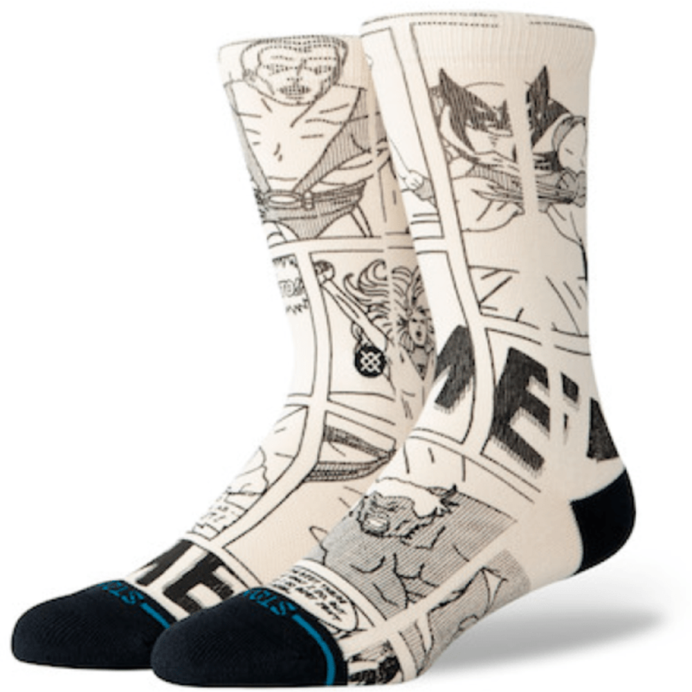 STANCE SOCKS X MARVEL GOOD VS BAD CREW BLACK/WHITE