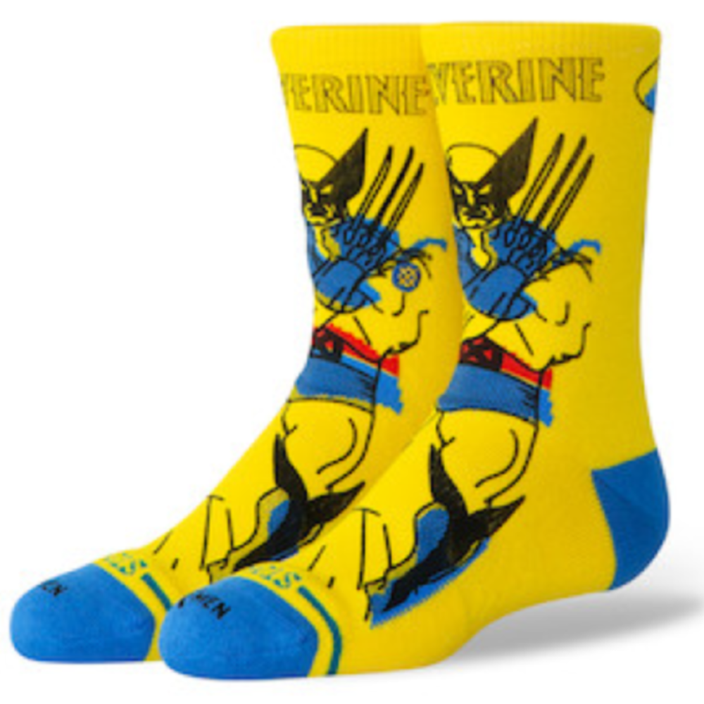 STANCE SOCKS X MARVEL WOLVERINE CREW YELLOW