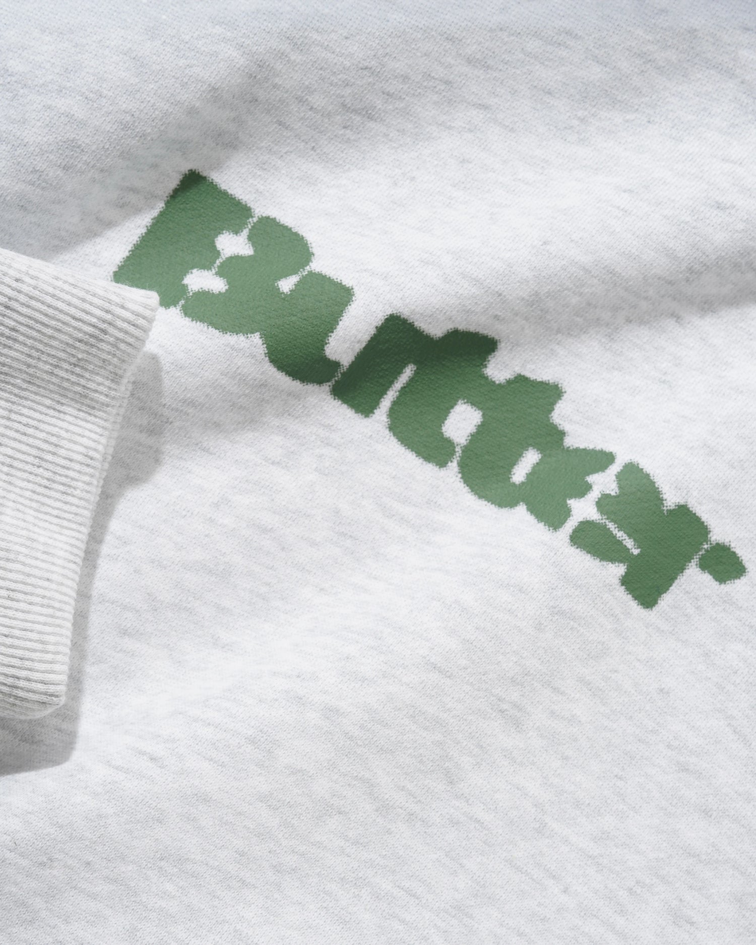 BUTTER STENCIL LOGO PULLOVER HOOD ASH