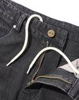 BUTTER STRAIGHT LEG DENIM JEANS TINTED BLACK