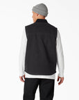 DICKIES DC DUCK LINED VEST STONEWASHED BLACK