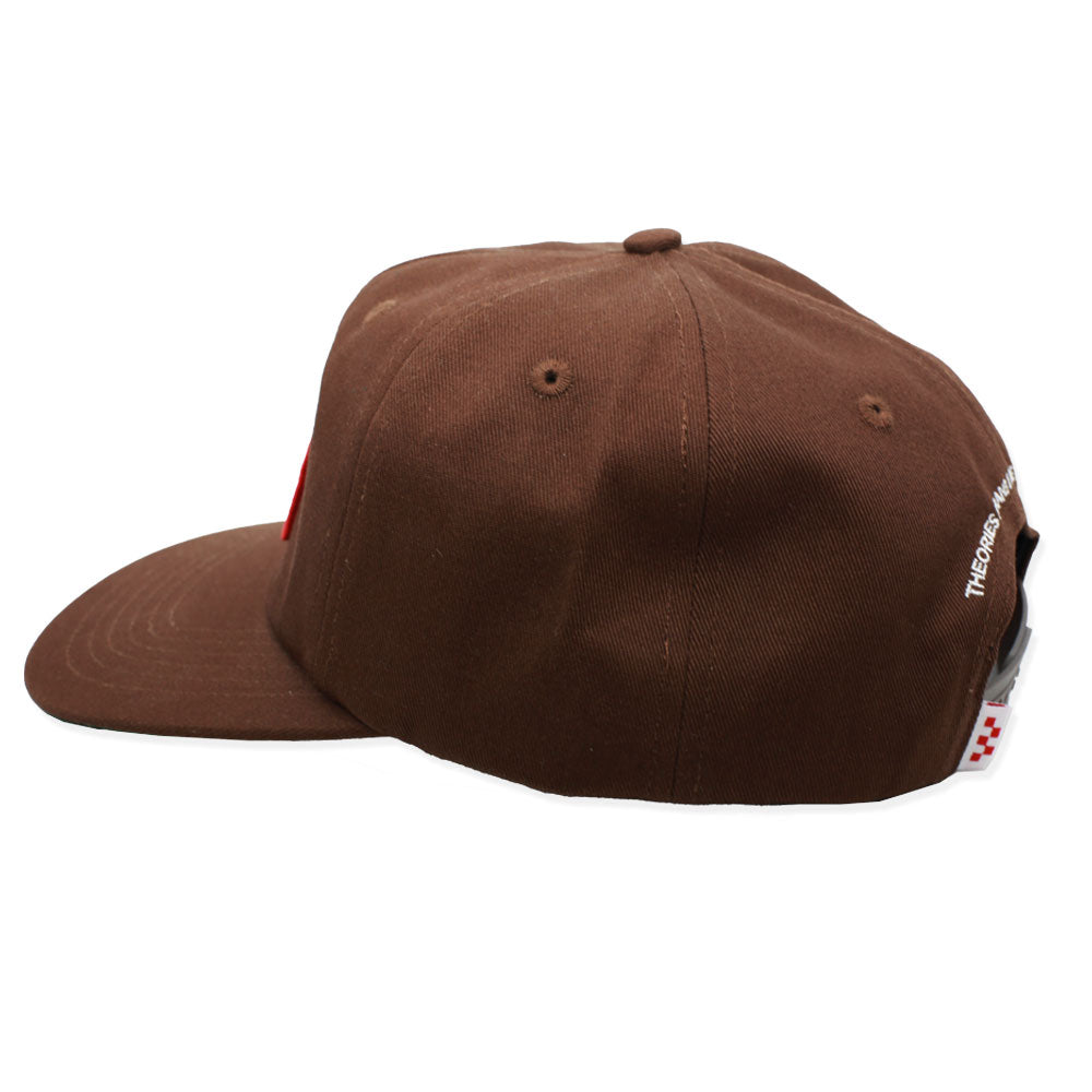THEORIES X ACE STAMP SNAPBACK CHOCOLATE - The Drive Skateshop