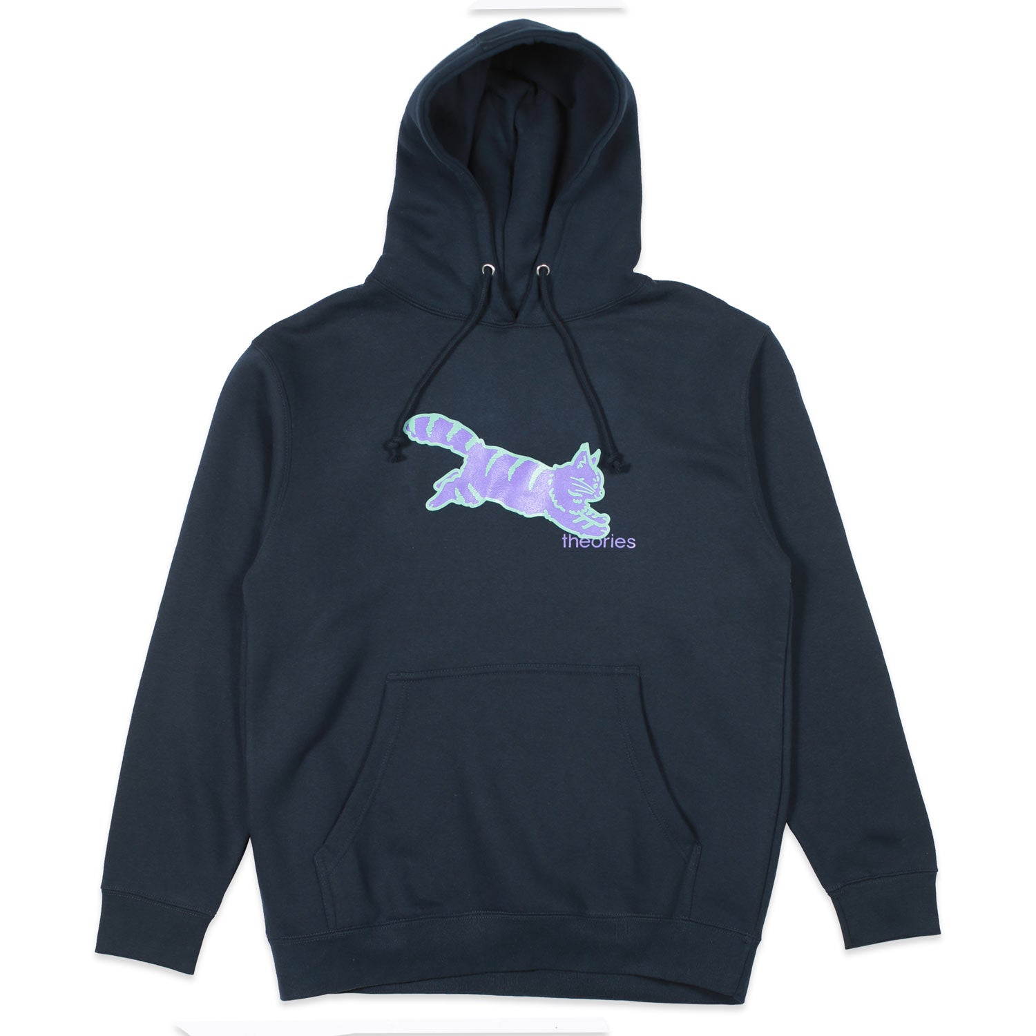 THEORIES CONSCIOUS KITTY HOODY WASHED NAVY