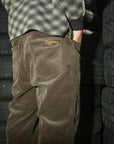 THEORIES PAVILLION WIDE WALE CORDUROY PANTS MOSS - The Drive Skateboard Shop