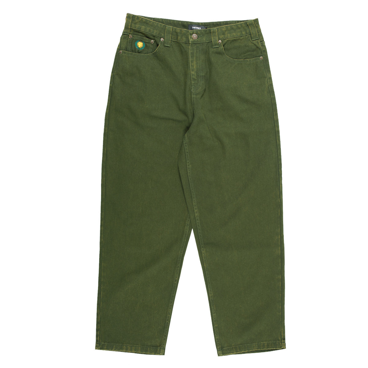 THEORIES PLAZA JEANS WASHED ARMY GREEN