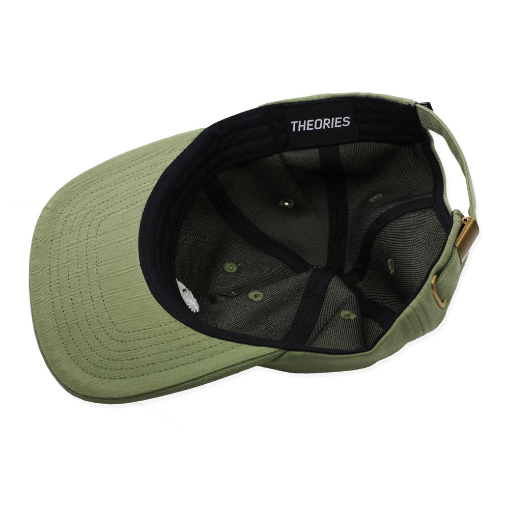 THEORIES SCRIBBLE STRAPBACK HAT SAGE - The Drive Skateshop