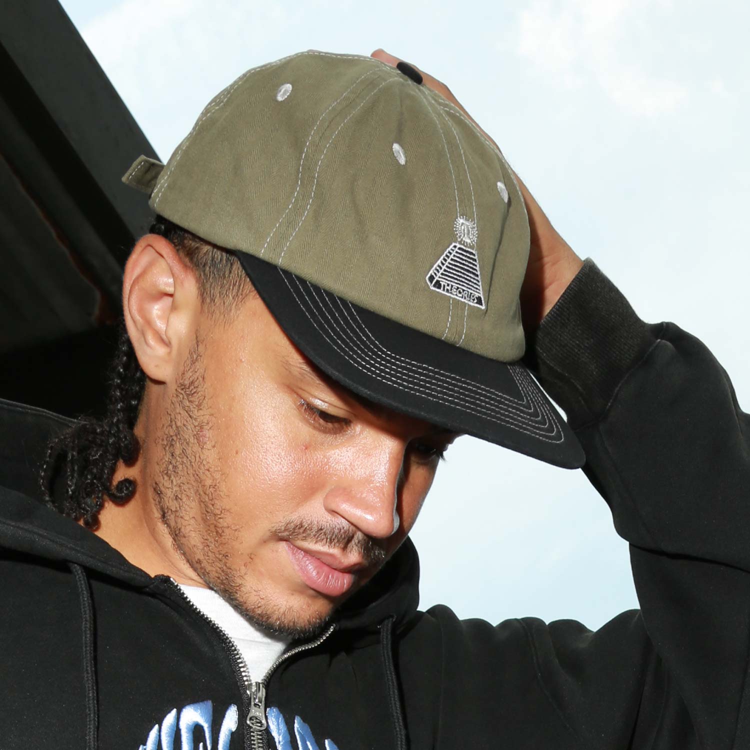 THEORIES SCRIBBLE HERRINGBONE SNAPBACK