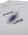 THEORIES T-SHIRT YOU ARE HERE ASH GREY