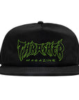 THRASHER METAL SNAPBACK HAT BLACK